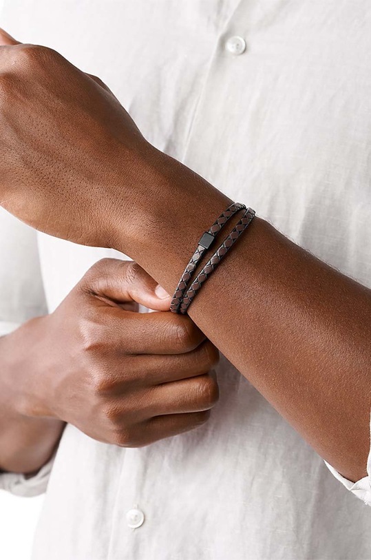 Accesorii Skagen bratara de piele SKJM0185998 aur