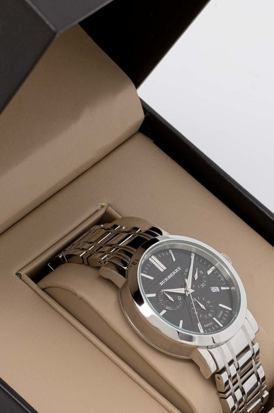 Doplňky Hodinky Burberry BU1391 stříbrná