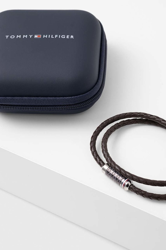 Akcesoria Tommy Hilfiger bransoletka skórzana 2790325 brązowy