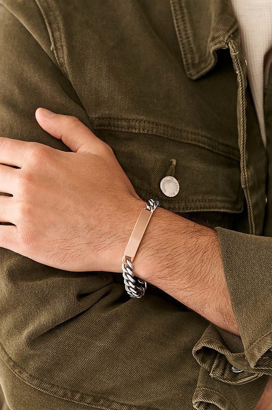 Βραχιόλι Fossil ασημί JF04230998