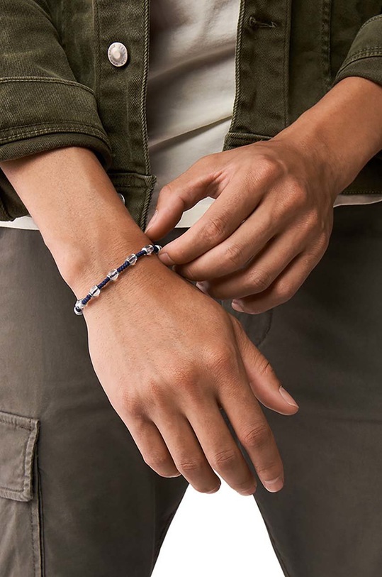 Akcesoria Fossil bransoletka JF04088040 granatowy