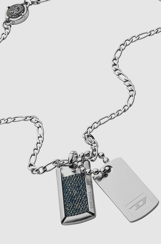 Diesel naszyjnik srebrny DX1246040
