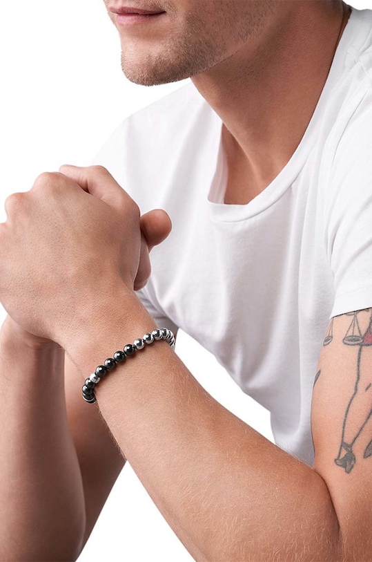 Akcesoria Diesel bransoletka DX1323040 srebrny