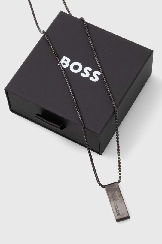 Akcesoria BOSS naszyjnik 1580371 szary