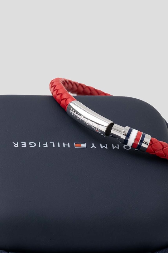 Tommy Hilfiger bransoletka skórzana 2790404 czerwony AA00