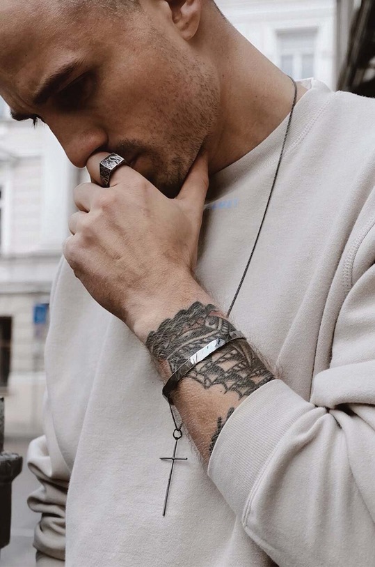 No More bratara argintiu MBR02OS17