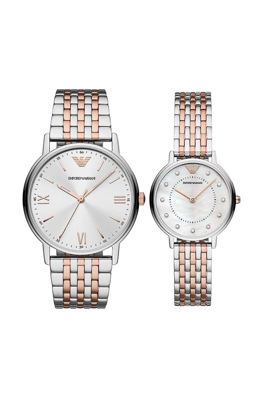 Emporio Armani zestaw zegarków AR90008 srebrny AR90008