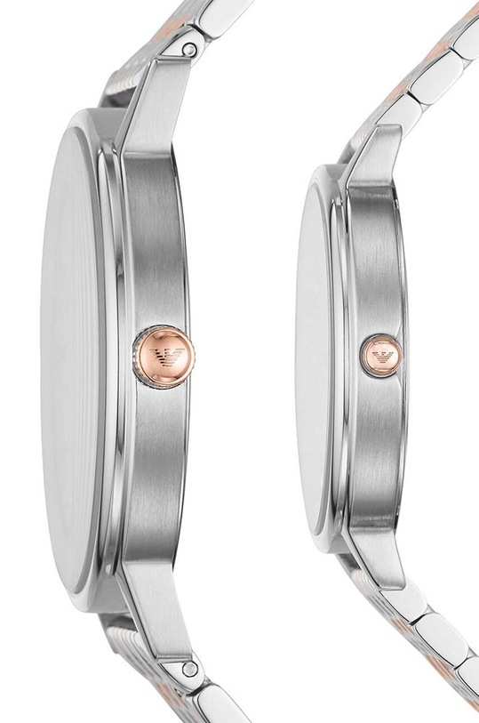 Accesorii Emporio Armani set ceasuri AR90008 AR90008 argintiu