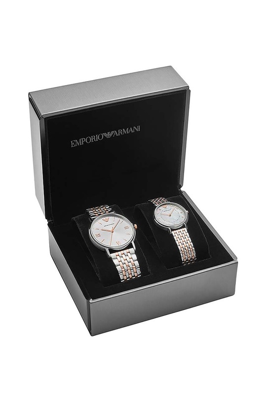 Emporio Armani set ceasuri AR90008 AR90008 argintiu