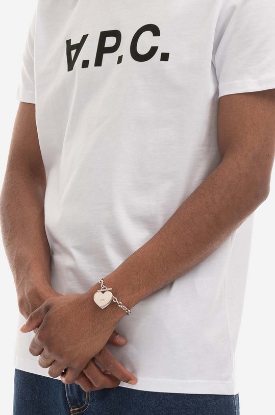 Accessories A.P.C. bracelet Bracelet Logo Coeur MEACC.M70725 silver