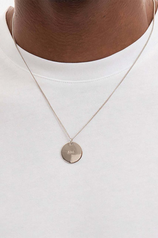 A.P.C. naszyjnik Collier Eloi srebrny MEACC.M70537