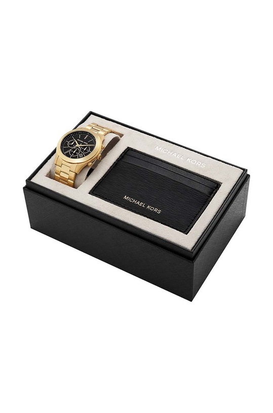 Hodinky a puzdro na karty Michael Kors zlatá MK1076SET