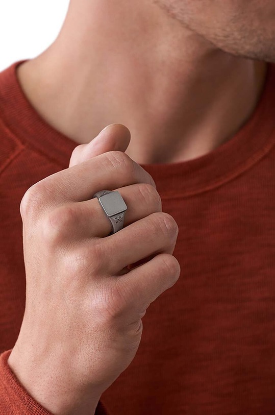 Akcesoria Fossil pierścionek JF03918797 srebrny