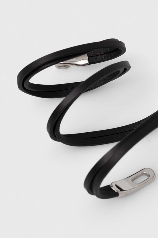 Calvin Klein bőr karkötő 35000109 fekete AA00