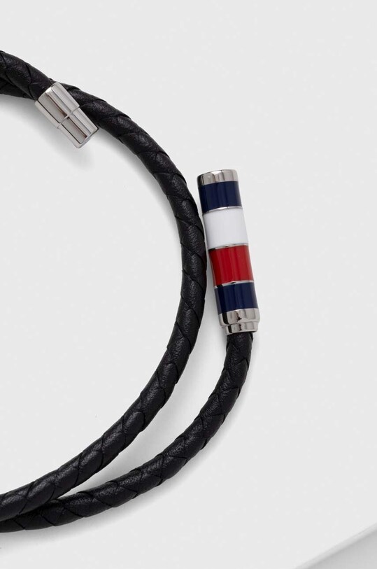 Шкіряний браслет Tommy Hilfiger 2790056 чорний AA00