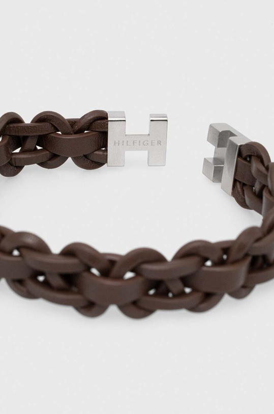 Kožený náramek Tommy Hilfiger 2790373 hnědá AA00
