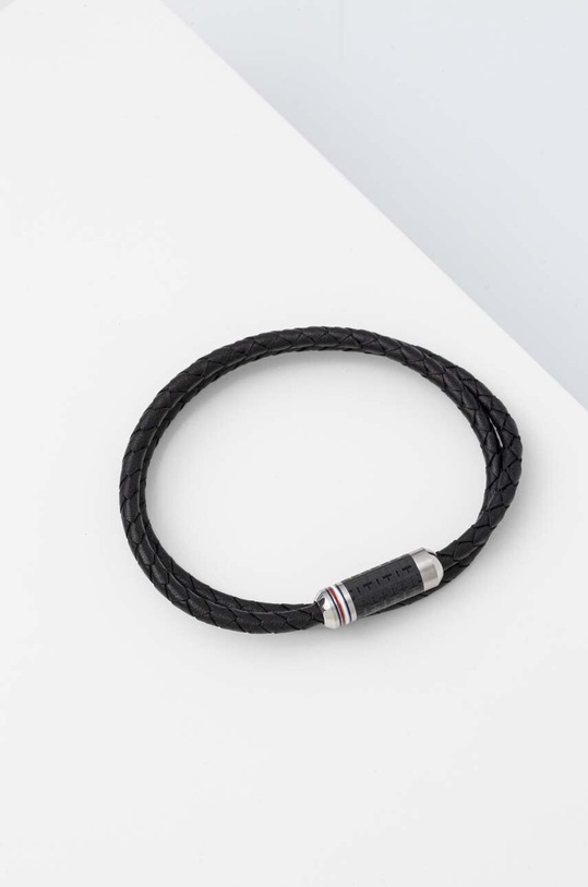 Tommy Hilfiger bőr karkötő fekete 2790327