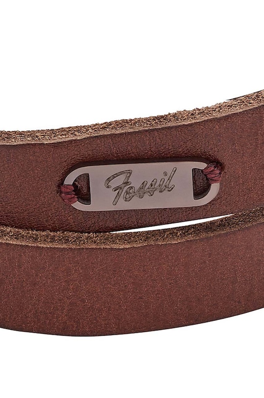 Fossil bőr karkötő JF04127200 barna AA00