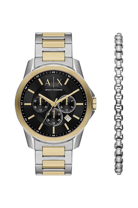 Armani Exchange karóra és karkötő fekete AX7148SET