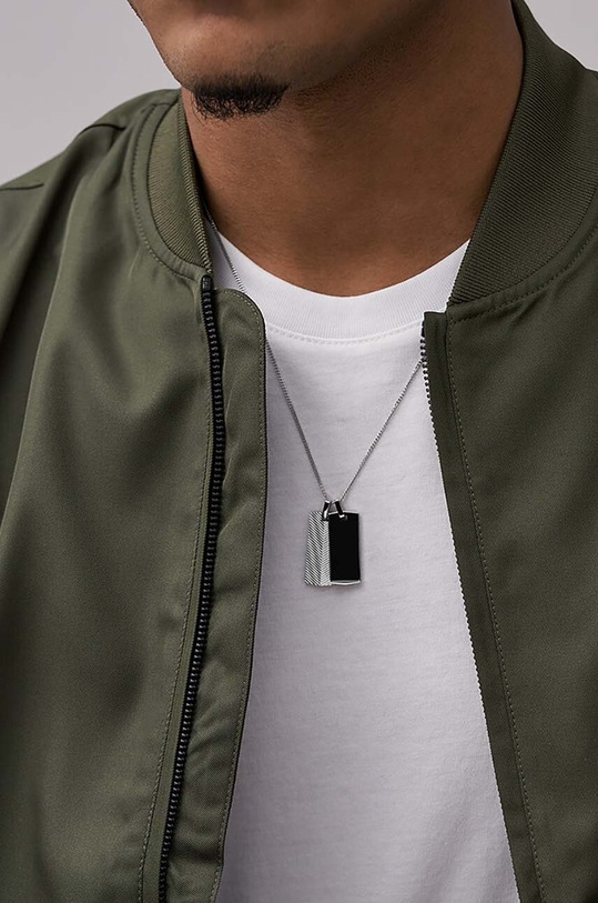 Κολιέ Fossil JF04565040 ασημί