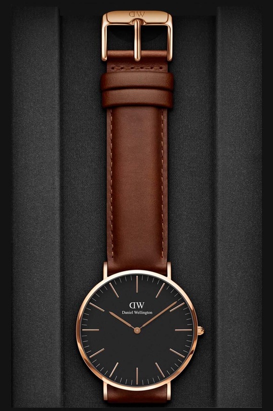 Ρολόι Daniel Wellington Classic 40 St Mawes DW00100124 μαύρο AA00