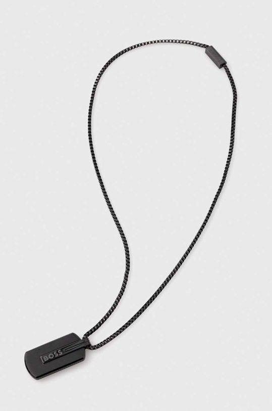 BOSS colier negru 1580356