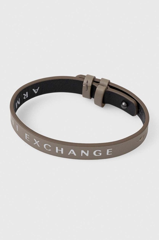 Armani Exchange bracciale in pelle vera pelle multicolore AXG0108040