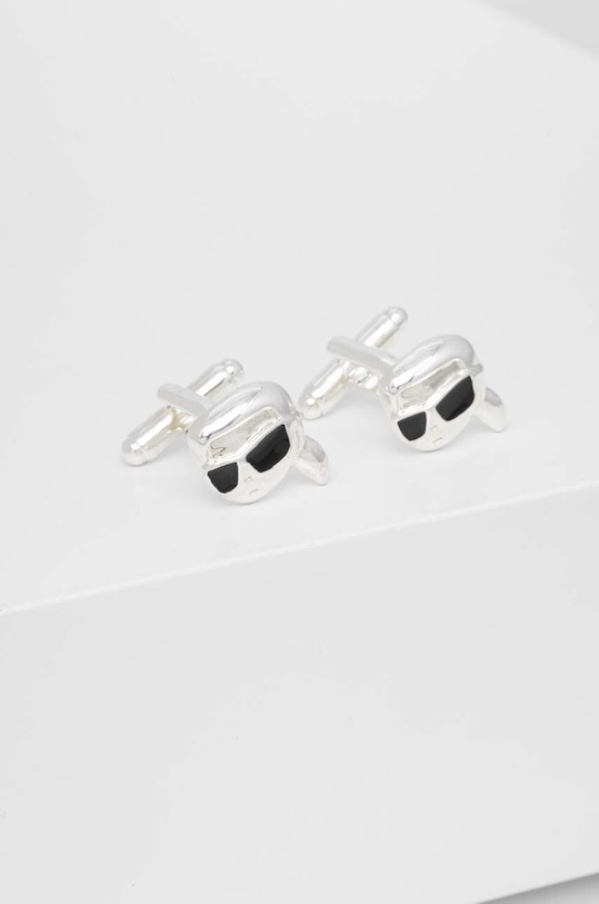 Manžetové knoflíčky Karl Lagerfeld stříbrná 240M3947