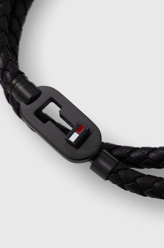 Δερμάτινο βραχιόλι Tommy Hilfiger 2790386 μαύρο AA00