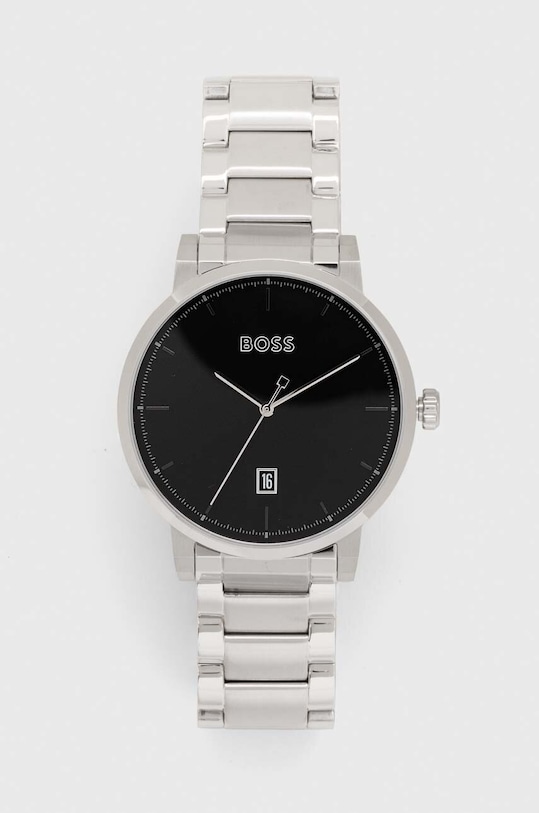 BOSS zegarek i etui na karty srebrny 1570146