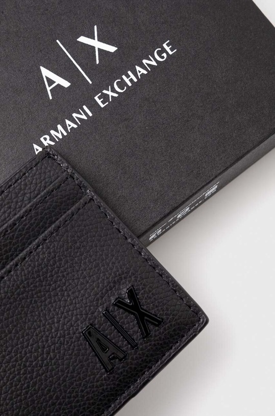 Kožni etui za kartice Armani Exchange crna 958053.3F892.NOS