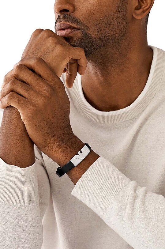 Doplnky Náramok Emporio Armani EGS3075040 čierna