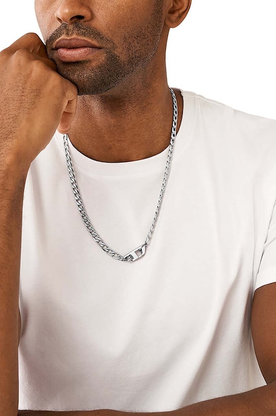 Akcesoria Diesel naszyjnik DX1497040 srebrny