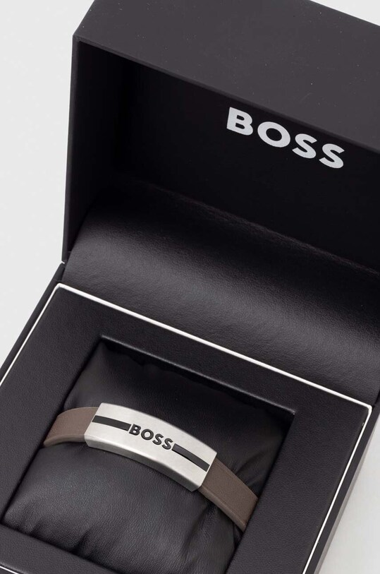 Doplňky Kožený náramek BOSS 1580496M černá