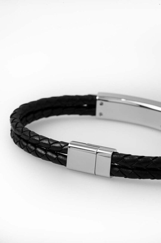 Tommy Hilfiger bransoletka skórzana 2790357 czarny AA00