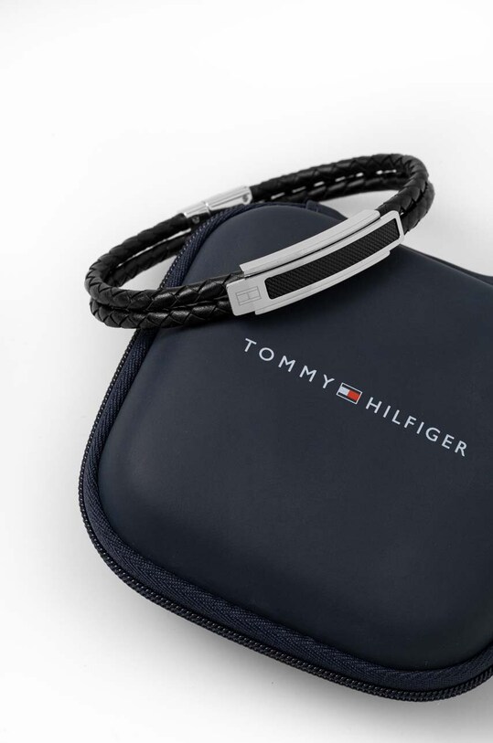 Akcesoria Tommy Hilfiger bransoletka skórzana 2790357 czarny