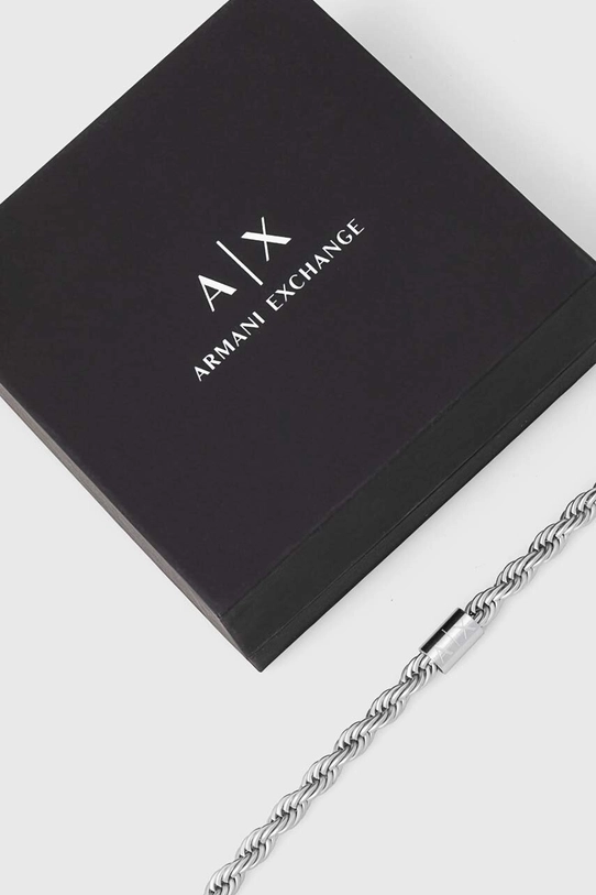 Armani Exchange bratara AXG0123040 argintiu AA00