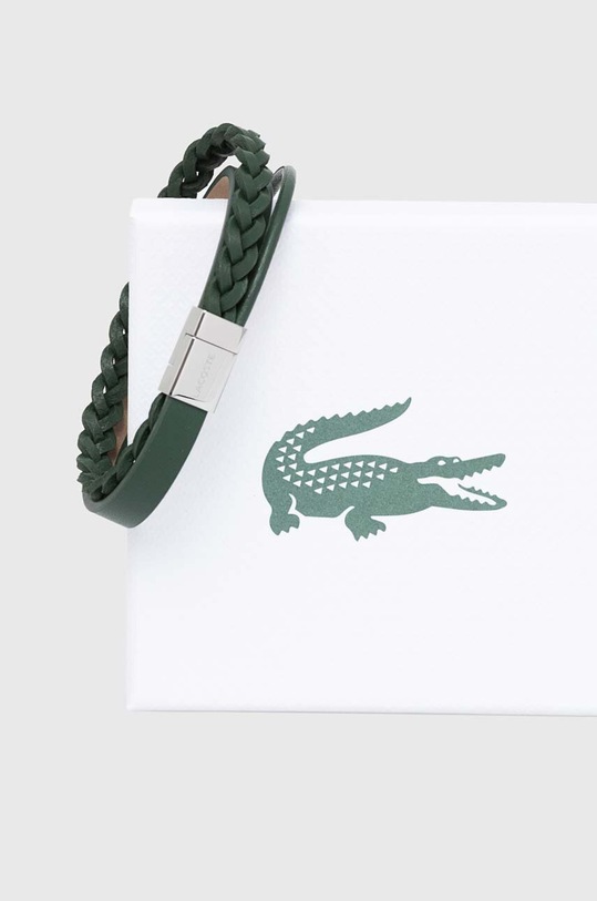 Kožený náramok Lacoste 2040319 zelená AA00