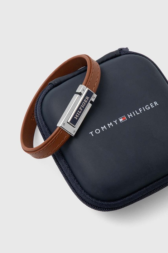 Accesorii Tommy Hilfiger bratara de piele 2790560 maro