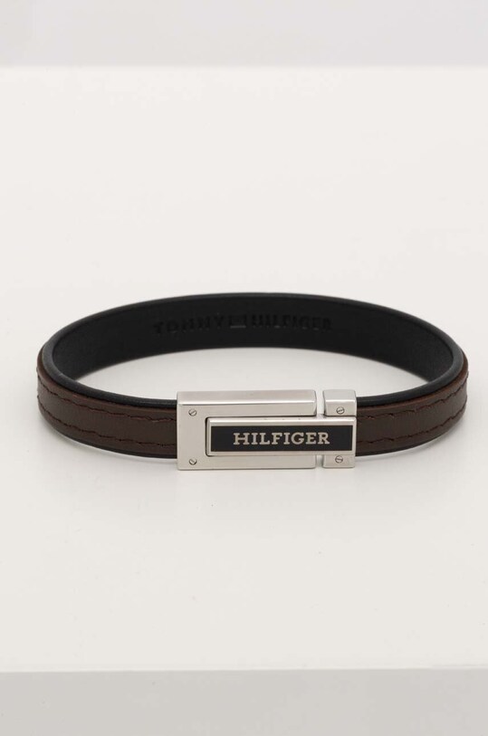 Tommy Hilfiger bratara de piele Gift Box maro 2790559
