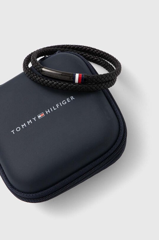 Kiegészítők Tommy Hilfiger bőr karkötő 2790552 fekete