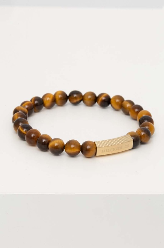 Narukvica Tommy Hilfiger prirodni kamen smeđa 2790582