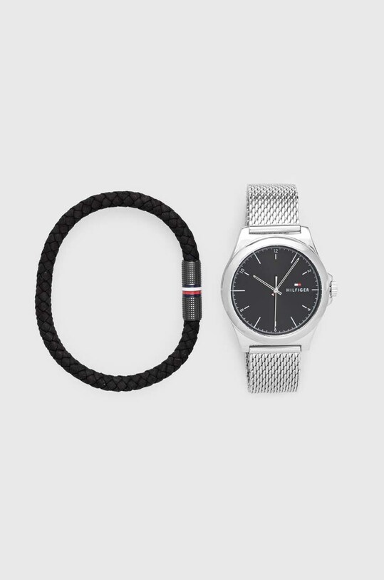 Tommy Hilfiger zegarek i bransoletka srebrny 2770158