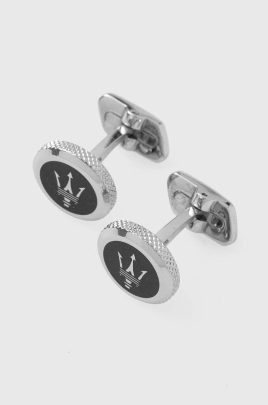 Μανικετόκουμπα Maserati JM416AIL03 ασημί AA00