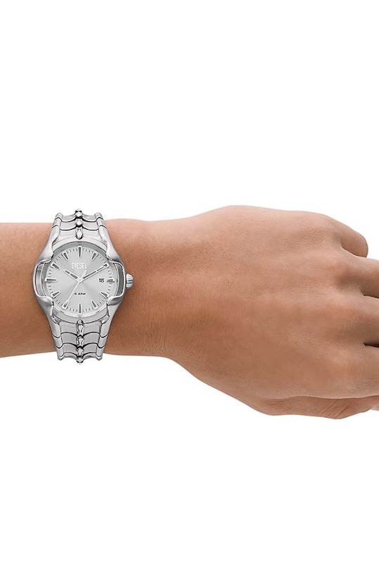 Diesel zegarek srebrny DZ2185