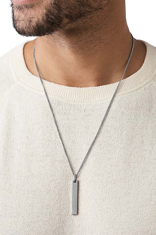 Náhrdelník Fossil JF03988040 stříbrná AA00