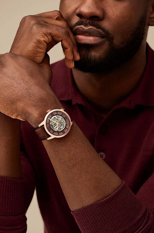 Fossil zegarek brązowy ME3259