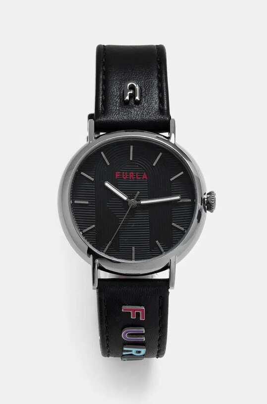 Furla zegarek czarny WW00023023L7