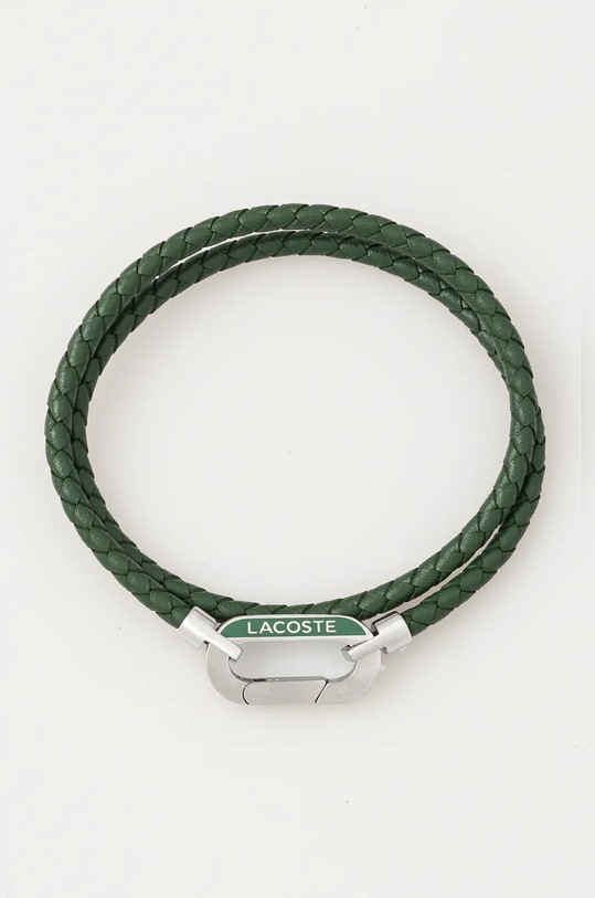 Кожена гривна Lacoste да зелен 2040111