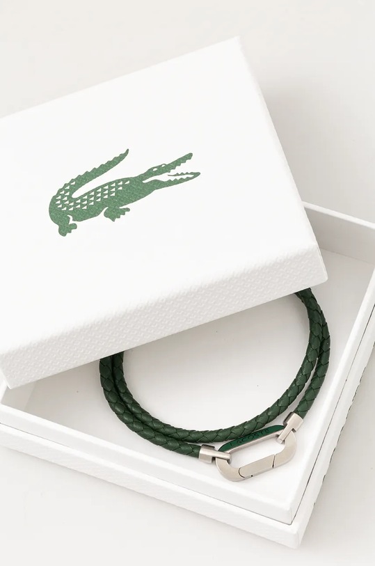 Аксесоари Кожена гривна Lacoste 2040111 зелен
